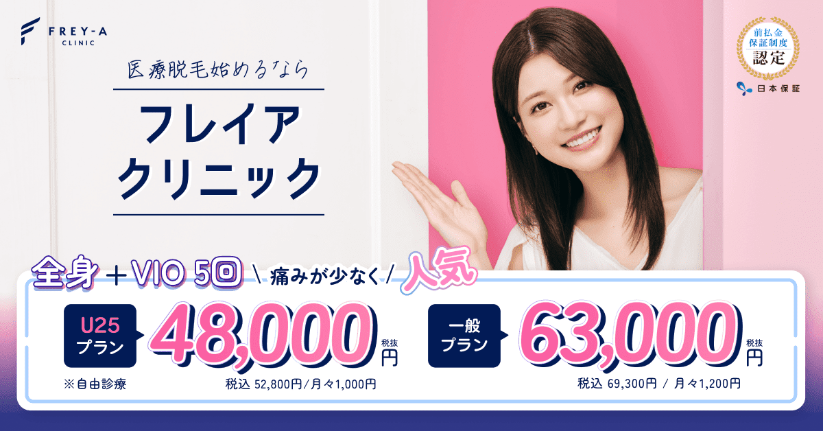 フレイアクリニックのキャプチャ